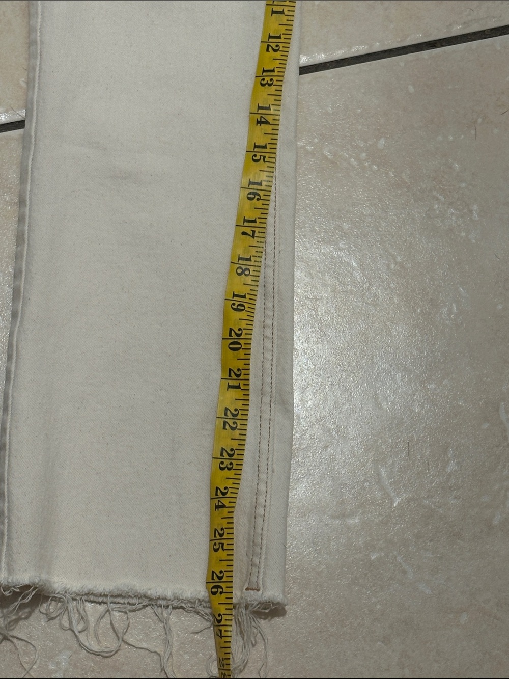 Zara Cream Wide-Leg Jeans - Picture 7 of 7